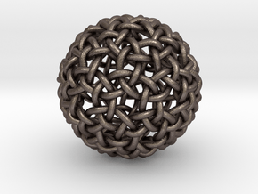 Worm Weave in Polished Bronzed-Silver Steel
