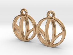 Herbalife Nutrition Earring_V_1.1 in Polished Bronze