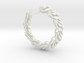 Somaextatic Bead Bracelet in White Processed Versatile Plastic