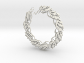 Somaextatic Bead Bracelet in White Premium Versatile Plastic