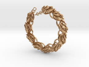 Somaextatic Bead Bracelet in Polished Bronze (Interlocking Parts)