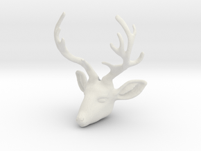 Deer V2-B in White Natural Versatile Plastic