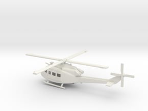 1/72 Scale UH-1Y Model in White Natural Versatile Plastic