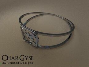 Elegant Bangle - Eight Petal Supported in Tan Fine Detail Plastic
