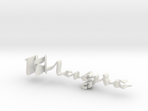 3dWordFlip: Magic/Morgan in White Natural Versatile Plastic