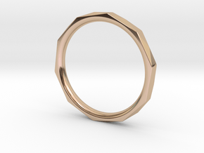Geometric Ring in 14k Rose Gold Plated Brass: 6.5 / 52.75