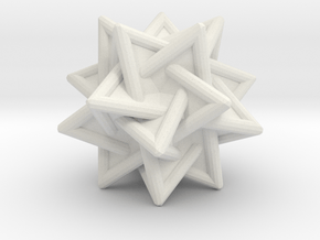 Tetrahedra Compound in White Natural Versatile Plastic