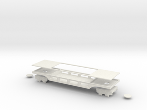 pechot platform wagon narrow gauge oo9  in White Natural Versatile Plastic