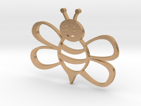 Honeybee pendent in Natural Bronze