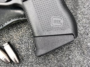 Glock 43 Pinky Extension - Medium  in Black Natural Versatile Plastic