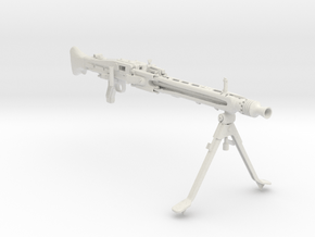 1/3 scale MG42 Machine Gun in White Natural Versatile Plastic