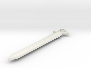 Piston Sword in White Natural Versatile Plastic