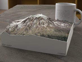 Mt. Adams, Washington, USA, 1:50000 Explorer in Natural Full Color Sandstone