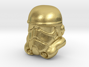 Stormtrooper Lapel Pin in Natural Brass