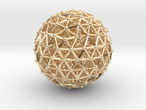 Geodesic • Two-layer Sphere in 14K Yellow Gold