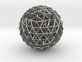 Geodesic • Two-layer Sphere in Natural Silver