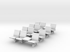 Digital-HO Scale Waiting Room Seats 4x3 in HO Scale Waiting Room Seats 4x3