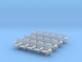 HO Scale Waiting Room Seats 4x5 in Smooth Fine Detail Plastic