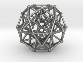 Tensegrity • Icosidodecahedron in Natural Silver