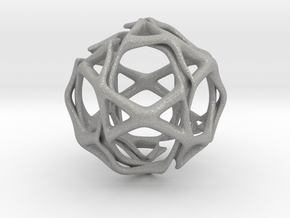 Icosidodecahedron Twisted members  in Aluminum