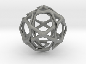 Icosidodecahedron Twisted members  in Gray PA12