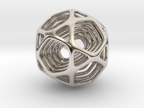 Icosidodecahedron Nested  in Platinum