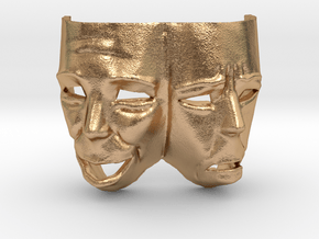 Theater Masks in Natural Bronze