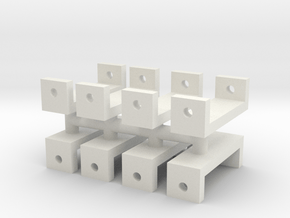 119 tender pedestals in White Natural Versatile Plastic