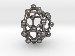 0814 J33 Pentagonal Gyrocupolarotunda (a=1cm) #3 in Polished Nickel Steel