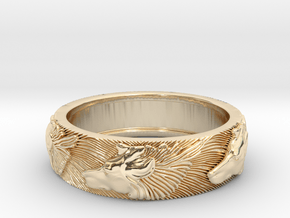Wolf Ring in 14K Yellow Gold: 7.25 / 54.625