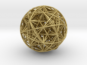 Hedron Star compound in Natural Brass