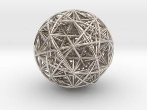 Hedron Star compound in Rhodium Plated Brass