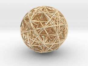 Hedron Star compound in 14k Gold Plated Brass