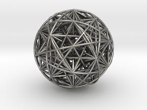 Hedron Star compound in Natural Silver