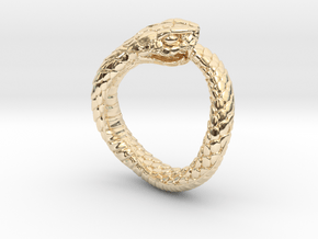 Ouroboros Snake Ring in 14K Yellow Gold: 2 / 41.5