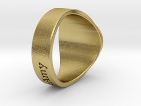 Nuperball IfYouSeekAmy ring Season 12 in Natural Brass