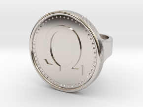 Omega Ring in Platinum