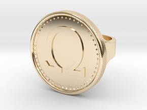 Omega Ring in 14K Yellow Gold