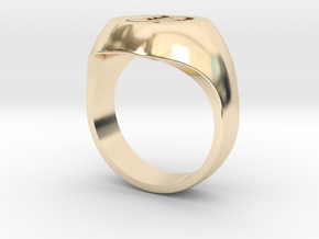 Initial Ring "Y" in 14K Yellow Gold