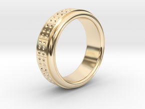 Men's Band Ring #2 in 14k Gold Plated Brass