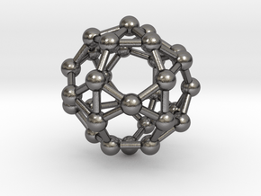 0817 J34 Pentagonal Orthobirotunda (a=1cm) #3 in Polished Nickel Steel
