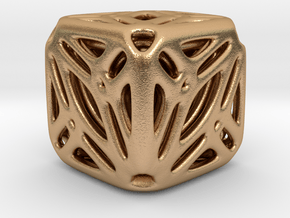 Nested Tessellated Cube  in Natural Bronze