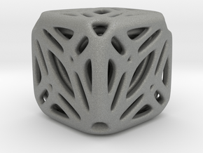 Nested Tessellated Cube  in Gray PA12