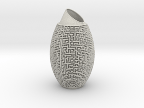 Maze Vase in Natural Full Color Sandstone
