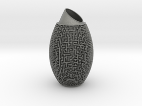 Maze Vase in Gray PA12