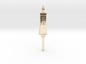 Sekhem Sceptre amulet in 14k Gold Plated Brass