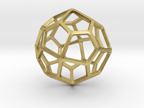 Pentagonal Icositetrahedron in Natural Brass: Small