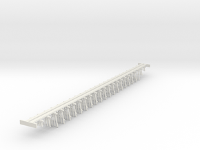 Trestle N (1:160) Six Piles Bridge in White Natural Versatile Plastic