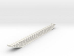 Trestle N (1:160) Six Piles Bridge Rigid in White Natural Versatile Plastic