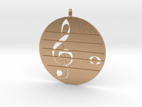 Treble clef in Natural Bronze